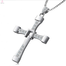 Bulk Custom 925 Sterling Silver Cross Pendant Necklace